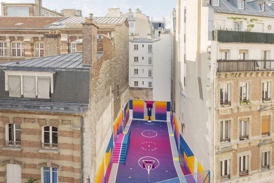 Beautiful Settings Make the Game Twice as Fun: When the Basketball Court Becomes an Artist’s Canvas