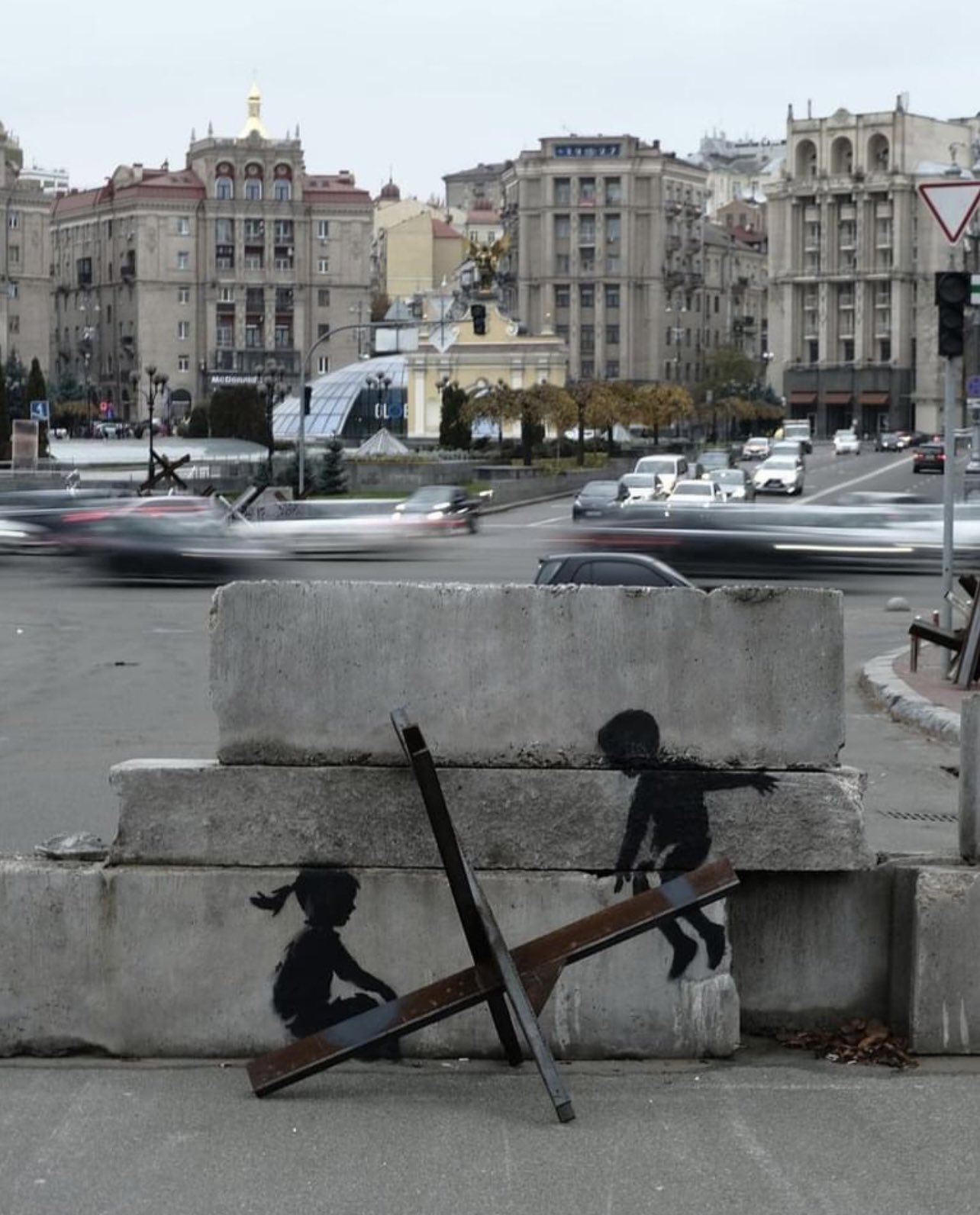 Banksy, Kyjev, zdroj: Streetartutopia