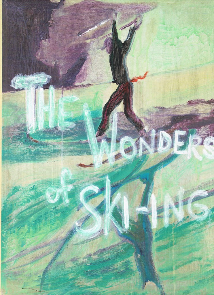  Peter Doig: Obálka pro dotisk příručky The Wonders of Skiing. Zdroj: Artnet