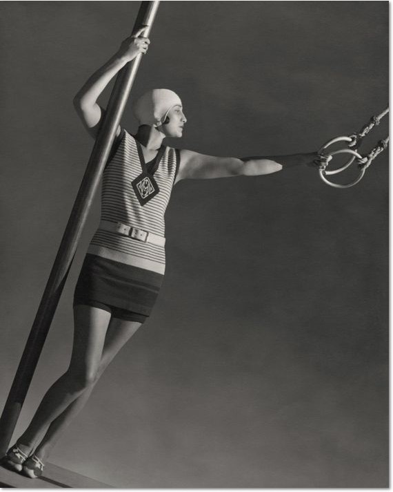 George Hoyningen-Huene, Modelky a modelové v plavkách Jersey, 1930. Zdroj: yourartshop-noldenh.com