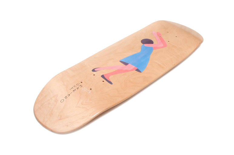 Geoff McFetridge, návrh skateboardu, Girl skateboards & Guy Mariano, 2013
