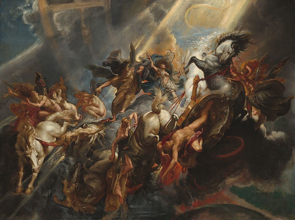 Peter Paul Rubens, The Fall of Faethont, c. 1604-1605. Source: wikimedia