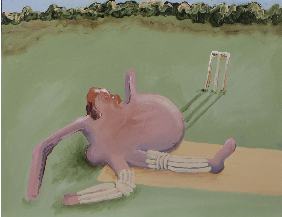 Amber Boardman, Slip 'N Slide Cricket, 2015. Source: Edwina Corlette Gallery