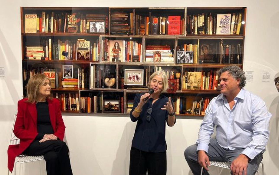 Gloria Steinem and Max Steven Grossman at the launch of their collaborative work. Source: Instagram Sponder Gallery