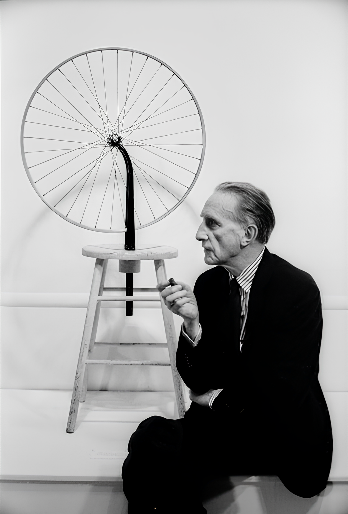 Marcel Duchamp, Kolo bicyklu, 1913, fotografie © Julian Wasser