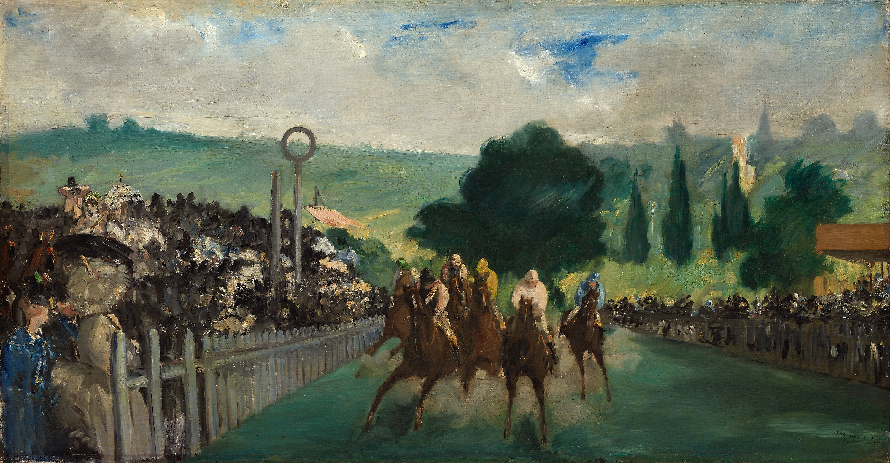 Édouard Manet: The Races at Longchamp. Zdroj: Wikimedia