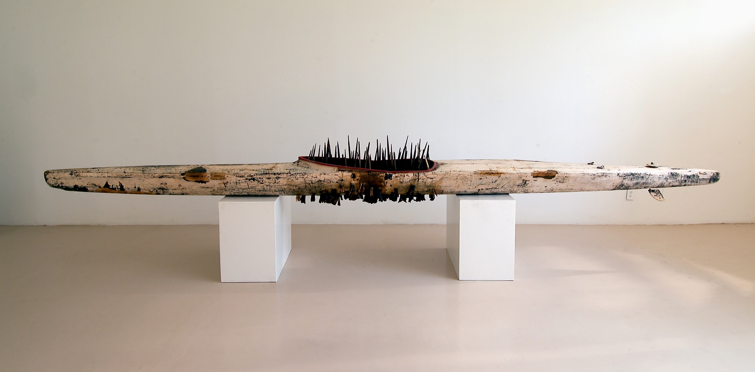 Kcho: Rowing Against the Current, installation, Pan American Art Projects. Source: Artsy