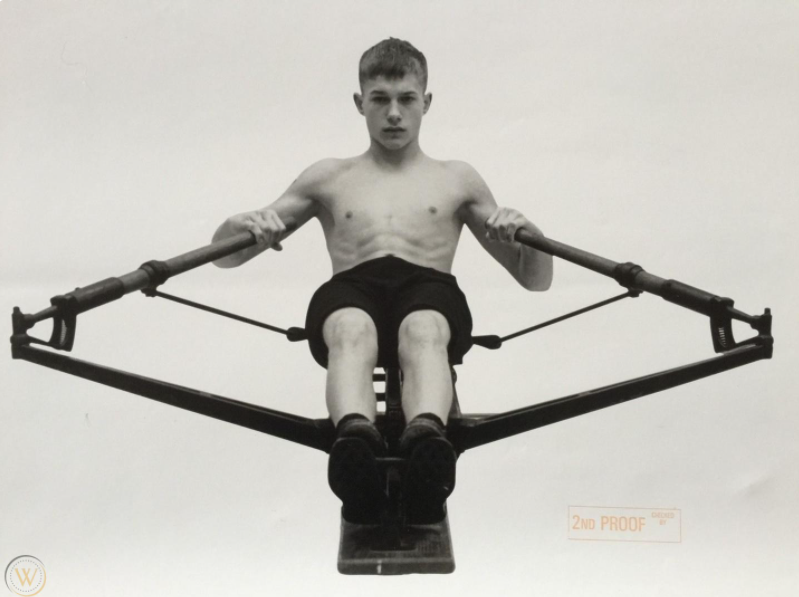 Luke Smalley, Rowing Machine, photograph, courtesy of Worthpoint