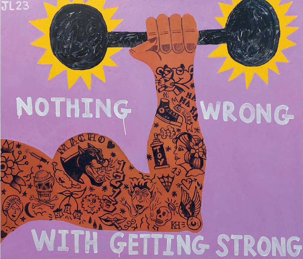 Joachim Lambrechts, Nothing Wrong with Getting Strong, 2023, zdroj: artsy.net